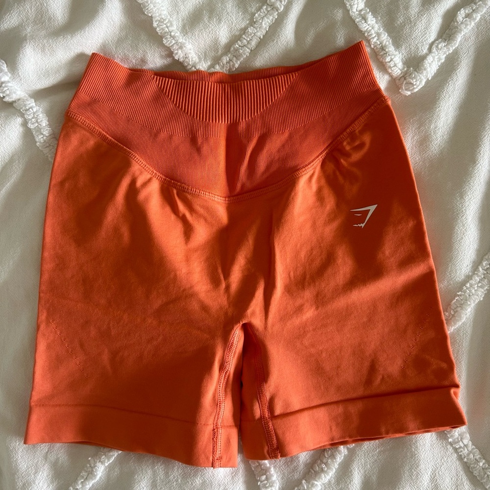 Gymshark Orange Athletic Shorts